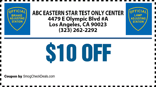 Brake and Lamp Coupon in LA 90023